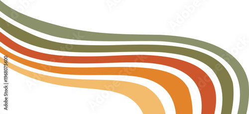 Retro Rainbow Wave Decoration