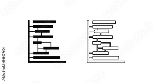 black and white barcode comparison Vector