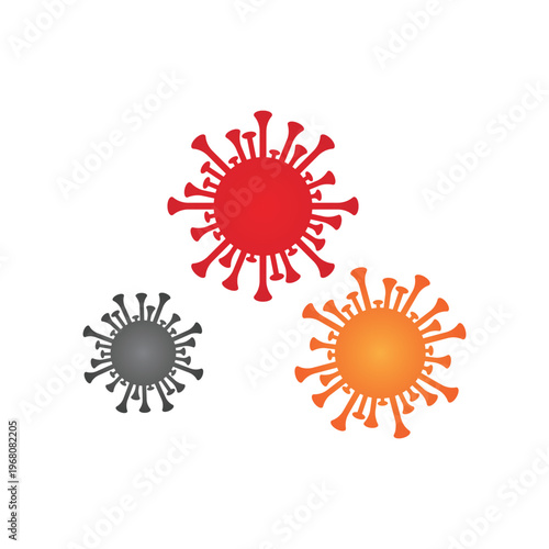 Coronavirus covid-19 prohibition sign flat vector