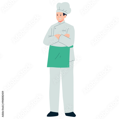 Labor Day Worker Character Flat Illustration