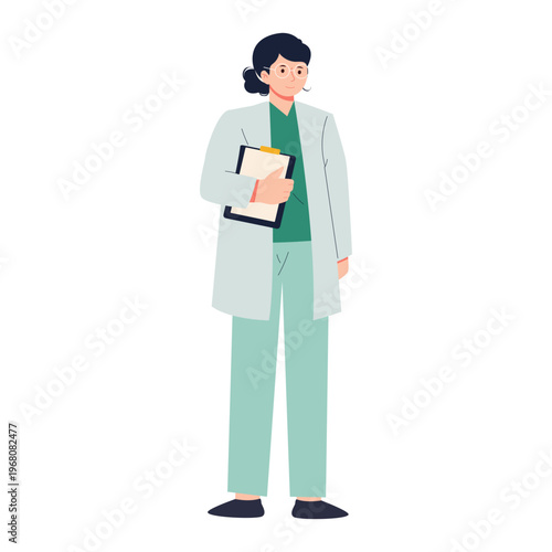Labor Day Worker Character Flat Illustration