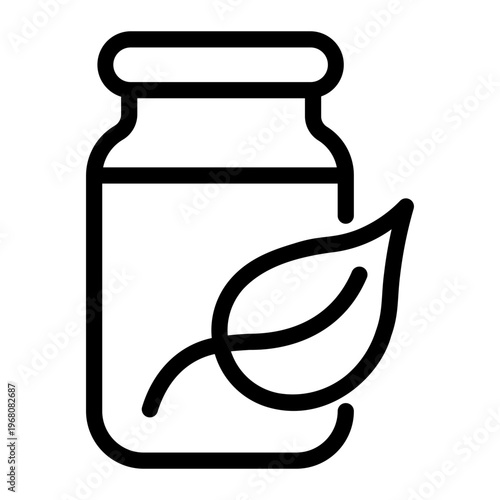 eco bottle Line Icon