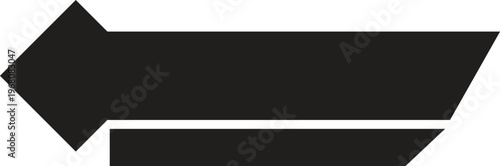 Black arrows and white background or third banner or title bar.