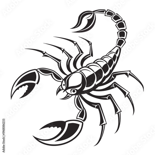 Stylized Scorpion Vector Design

