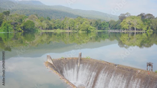 travel and people activity concept with sunrise with cloudy and sky with mountain and lake on morning