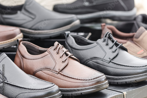  Casual Shoes Displayed in Store – Fashion Footwear, Retail Shopping, Lifestyle Accessories