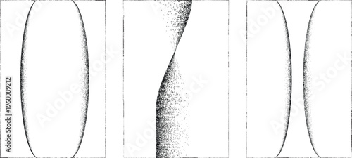 Abstract grain noise wave texture background with soft curved lines useful for posters, overlays. Minimal organic flow lines with subtle grainy texture. Fluid noised curves effect. Vector 