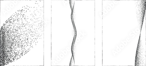 Abstract grain noise wave texture background with soft curved lines useful for posters, overlays. Minimal organic flow lines with subtle grainy texture. Fluid noised curves effect. Vector 