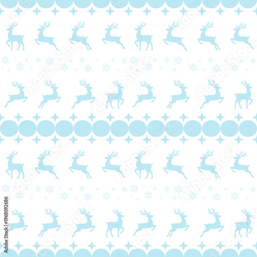 Reindeer Seamless Pattern