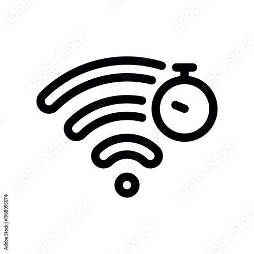 Fast Internet Speed Test Outline Graphic