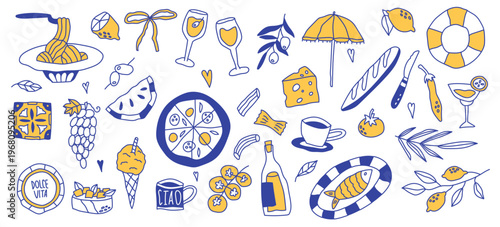 Summer Italian food set