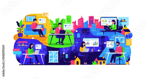 People Working on Computers Together 2.