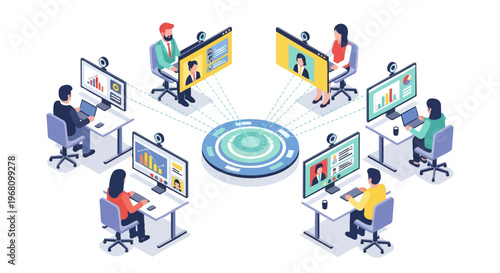 People Working on Computers Together 3.