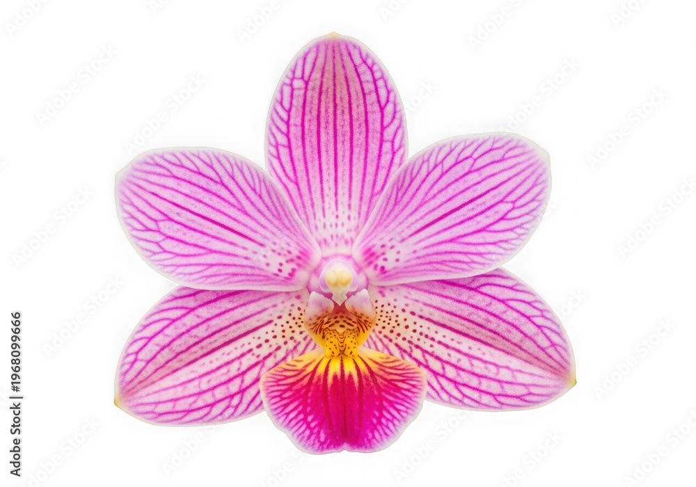 Fototapeta premium A vibrant and colorful poinsettia plant in full bloom isolated on transparent background