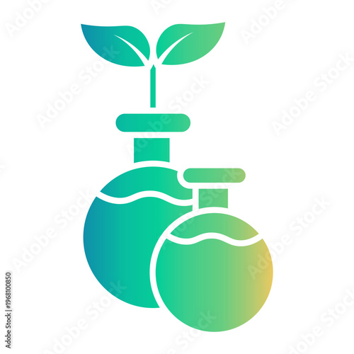 eco friendly Gradient icon