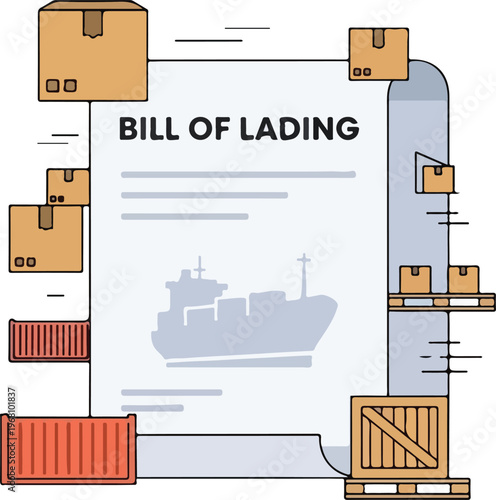 Bill of Lading for Shipping Goods International Trade Documentation and Logistics