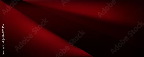 Futuristic red and black background featuring bold geometric shapes with glowing gradient lines ideal for modern sport tech presentations and dynamic digital backdrops.