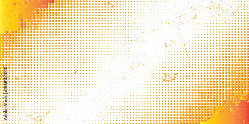 Abstract grunge background featuring a digital mosaic pattern with gold dots and brown textured paper elements in a square vector grid style decoration