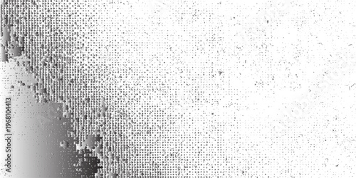 A vintage black and white abstract grunge background featuring a rough concrete wall texture with dirty paint drops on a grey cement surface