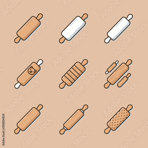 Professional cleaning set with pink detergent bottle yellow sponge and blue spray with cute character