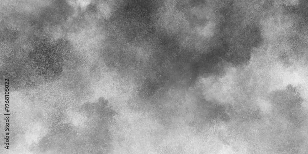 Obraz premium abstract old brush paint cement wall texture grunge background, Black grey Sky with white cloud, white fog design with smoke texture overlays. White marble texture and Vintage or grungy.