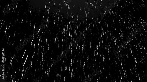 Snow flakes. Winter Snow. Falling snow on black background. Large and small snow snowflakes
