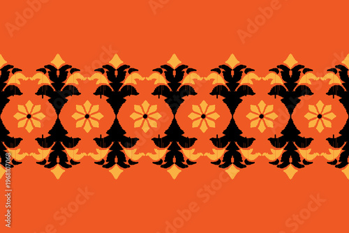 Traditional Thai Pastel Ornamental Seamless Pattern