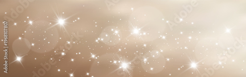 Luxurious gold background with sparkling bokeh and soft cream gradient, perfect for elegant cosmetic presentations and champagne-themed designs with warm glow effects.