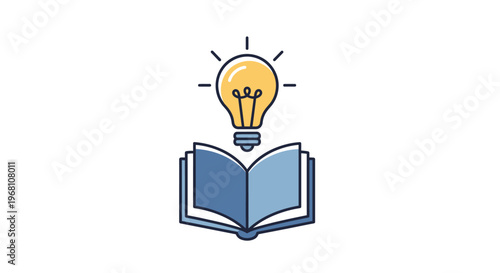 Illustration depicting the synergy between knowledge, ideas, and the power of learning