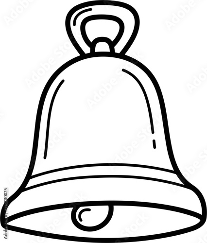 A simple line drawing of bell 1.