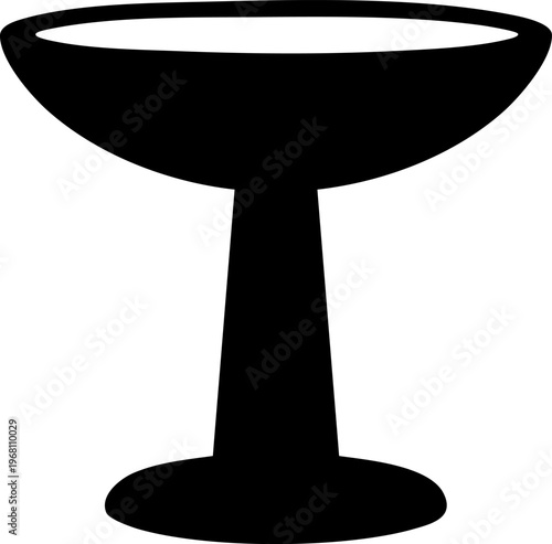 Champagne glass chalice goblet stemware drinkware beverage container alcohol celebration party cocktail illustration.