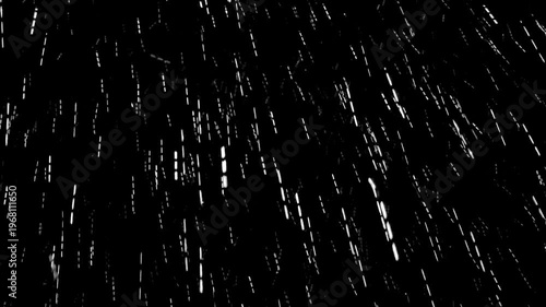 Snow flakes. Winter Snow. Falling snow on black background. Large and small snow snowflakes
