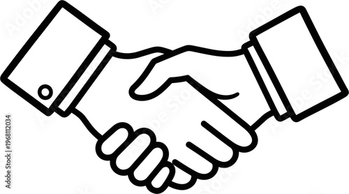 Handshake Between Two Business People.