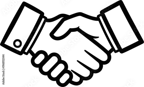Handshake Business Partnership Agreement.