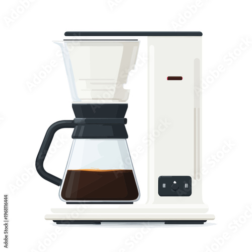 Modern Coffee Maker Brewing Fresh Coffee