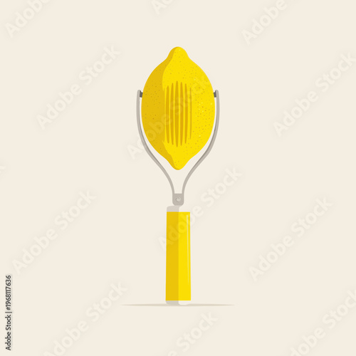 Modern Yellow Lemon Squeezer Kitchen Gadget