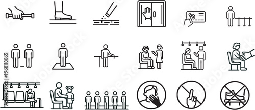 Public Transport Etiquette Ic...