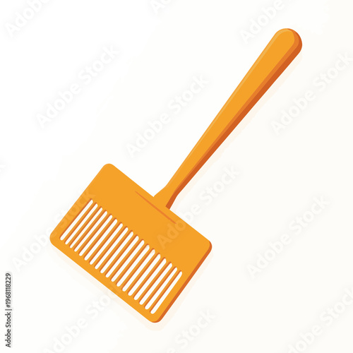 Orange Fly Swatter Tool Isolated