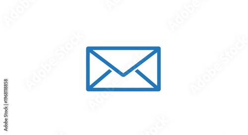 Email icon illustration on a white backdrop, conveying digital communication concepts