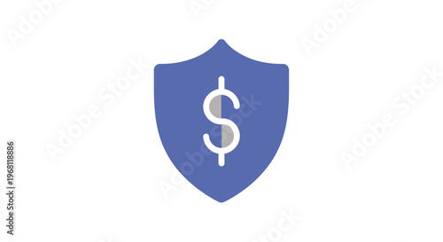 Financial Security Shield Symbol: Safeguarding Wealth Against Uncertainty with Icon