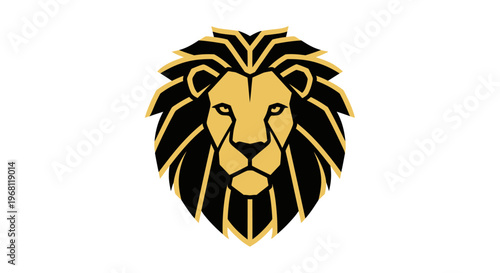 Geometric lion head logo design perfect for branding or creating a visual identity