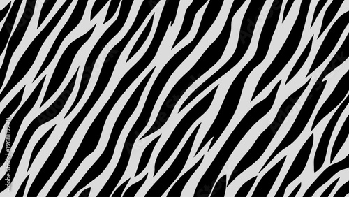 A striking close-up of a zebra's patterned coat fills the frame.