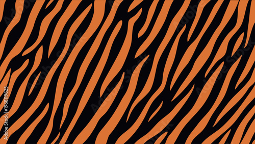 A vibrant and bold tiger stripe pattern fills the entire frame.