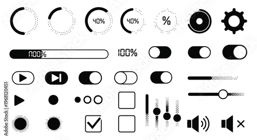 A collection of colorful hats and headwear arranged in rows and columns