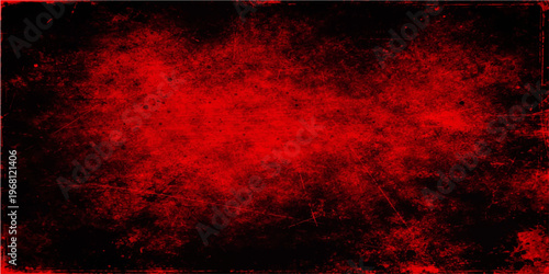 Abstract grunge red and black background, the dark, textured aesthetic, evoking feelings of intensity and drama. 