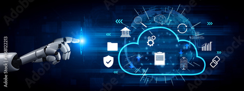 Foto An AI powered cloud computing platform for enterprise business solutions