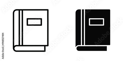 Contrasting visual representation of a notebook in different color schemes
