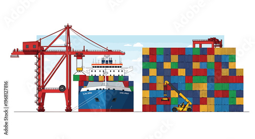 Colorful toy blocks stacked high.