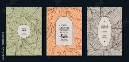 Luxury organic floral background with an elegant frame, delicate line flowers, ornamental leaves. Premium vector design for wedding invitations, gala cards, birthday flyers, monograms.