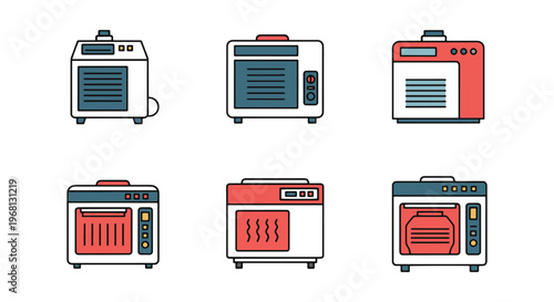 Dry Heat Sterilizer Line art creative modern abstract vector